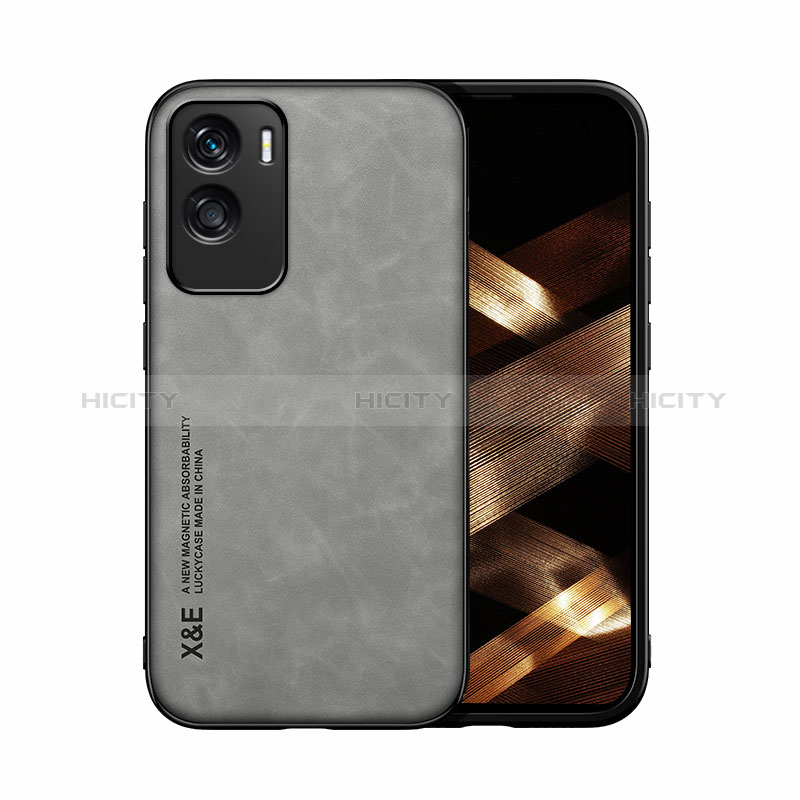 Coque Luxe Cuir Housse Etui DY1 pour Huawei Honor 90 Lite 5G Gris Plus