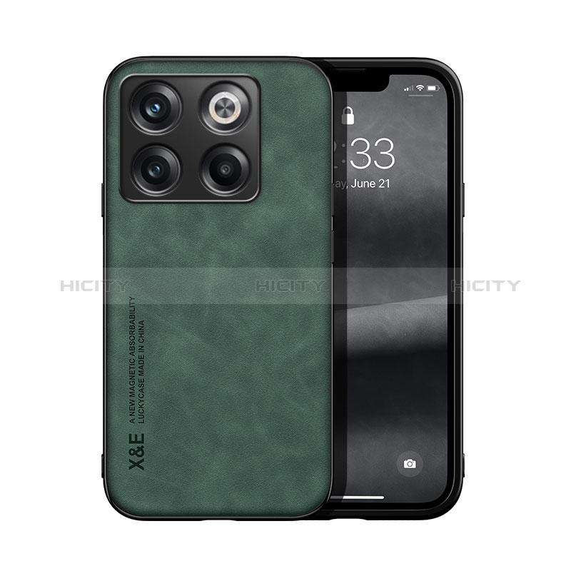 Coque Luxe Cuir Housse Etui DY1 pour OnePlus 10T 5G Vert Plus