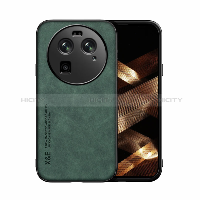 Coque Luxe Cuir Housse Etui DY1 pour Oppo Find X6 5G Vert Plus