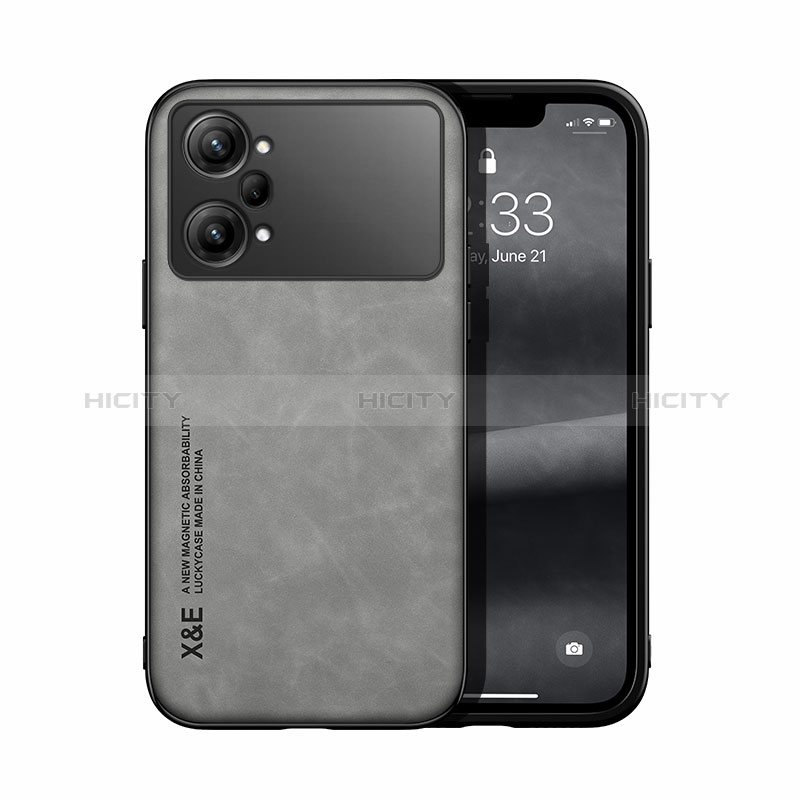 Coque Luxe Cuir Housse Etui DY1 pour Oppo K10 Pro 5G Gris Plus