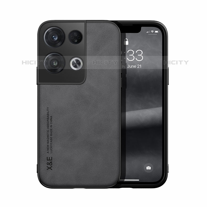 Coque Luxe Cuir Housse Etui DY1 pour Oppo Reno8 Pro 5G Noir Plus