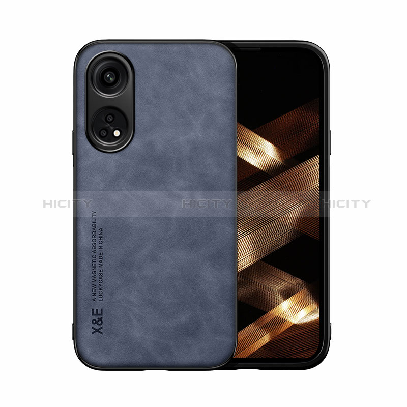 Coque Luxe Cuir Housse Etui DY1 pour Oppo Reno8 T 4G Bleu Plus