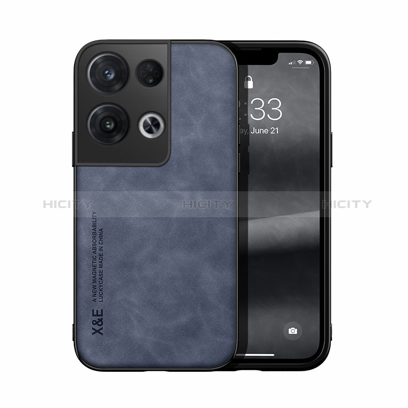 Coque Luxe Cuir Housse Etui DY1 pour Oppo Reno9 Pro+ Plus 5G Bleu Plus