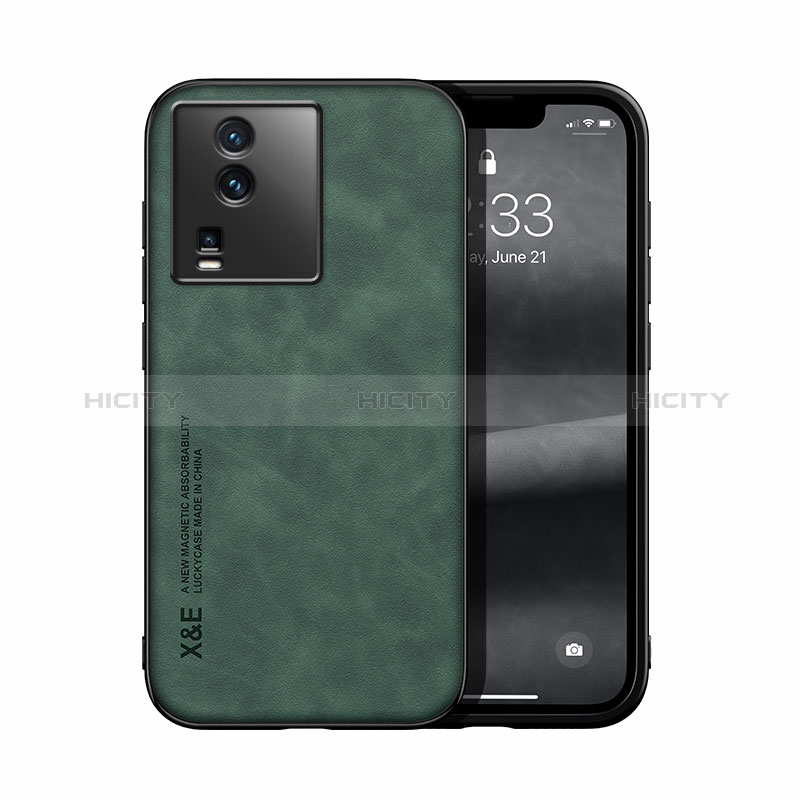 Coque Luxe Cuir Housse Etui DY1 pour Vivo iQOO Neo7 SE Vert Plus