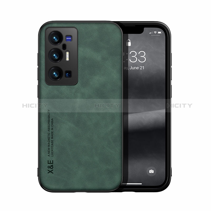 Coque Luxe Cuir Housse Etui DY1 pour Vivo X70 Pro+ Plus 5G Vert Plus