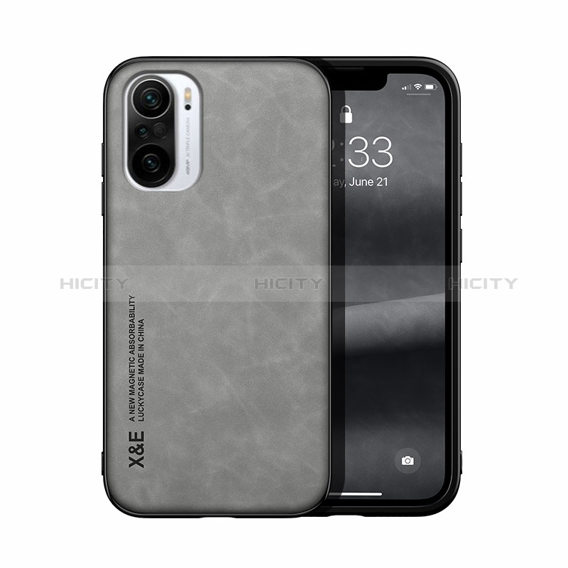 Coque Luxe Cuir Housse Etui DY1 pour Xiaomi Mi 11X 5G Gris Plus