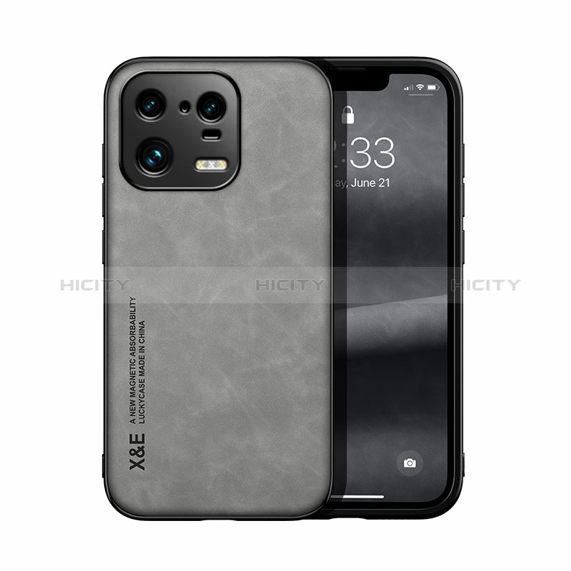 Coque Luxe Cuir Housse Etui DY1 pour Xiaomi Mi 13 Pro 5G Gris Plus