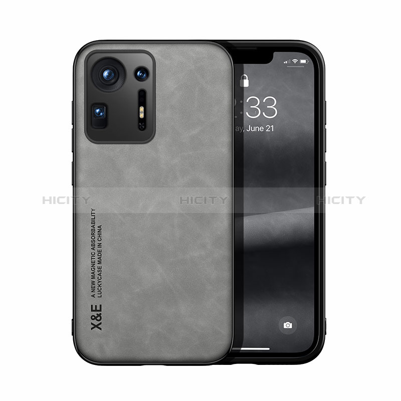 Coque Luxe Cuir Housse Etui DY1 pour Xiaomi Mi Mix 4 5G Gris Plus