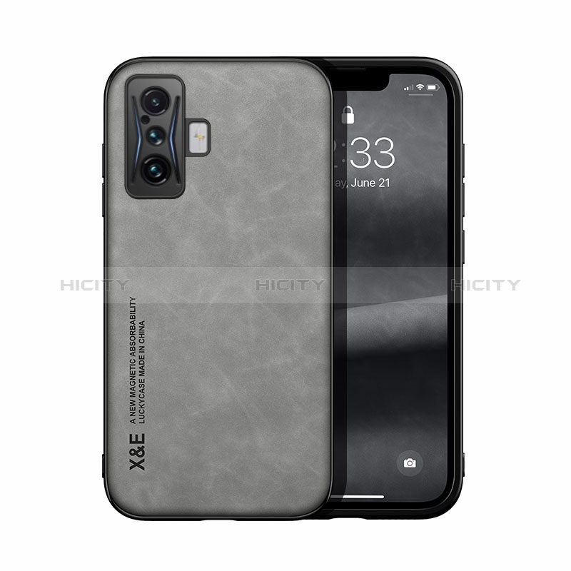 Coque Luxe Cuir Housse Etui DY1 pour Xiaomi Poco F4 GT 5G Gris Plus