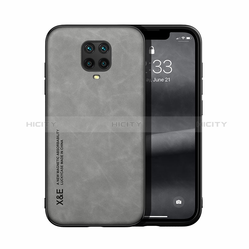 Coque Luxe Cuir Housse Etui DY1 pour Xiaomi Poco M2 Pro Gris Plus