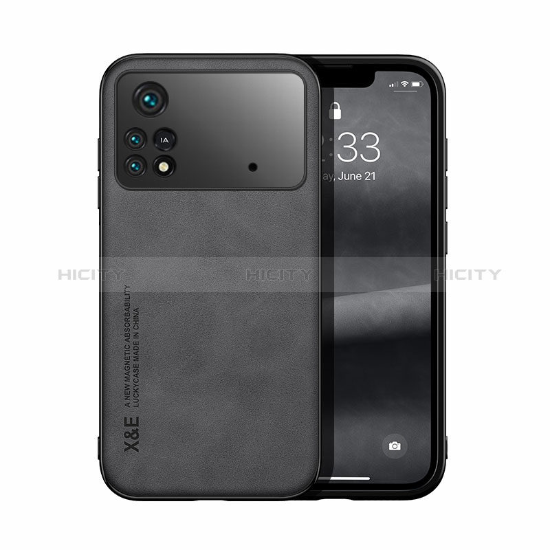 Coque Luxe Cuir Housse Etui DY1 pour Xiaomi Poco M4 Pro 4G Noir Plus