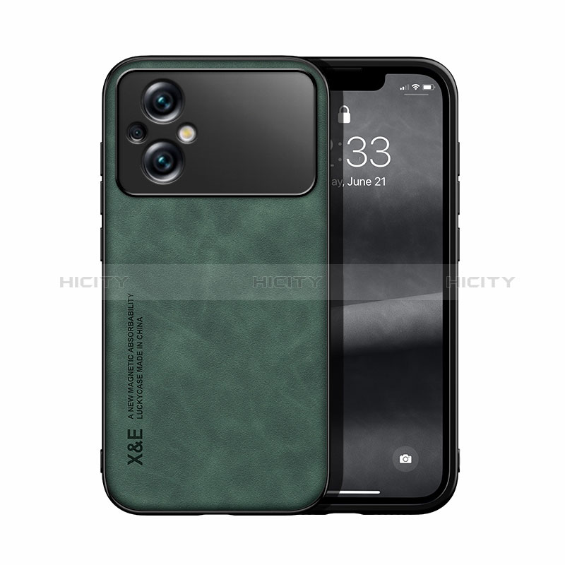 Coque Luxe Cuir Housse Etui DY1 pour Xiaomi Poco M5 4G Vert Plus