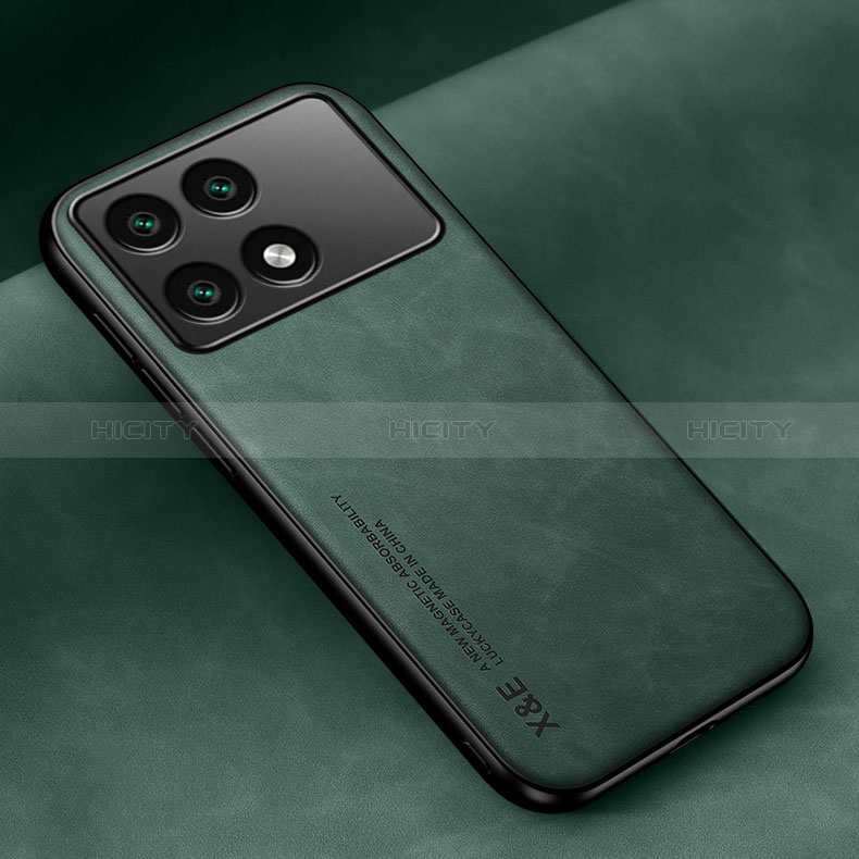 Coque Luxe Cuir Housse Etui DY1 pour Xiaomi Redmi K70 Pro 5G Vert Plus