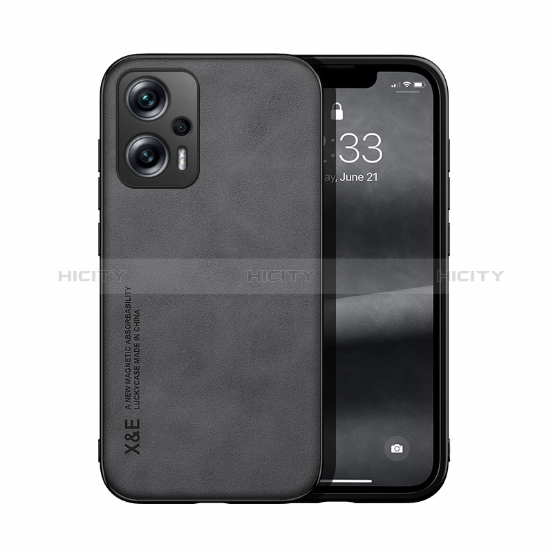 Coque Luxe Cuir Housse Etui DY1 pour Xiaomi Redmi Note 11T Pro+ Plus 5G Noir Plus