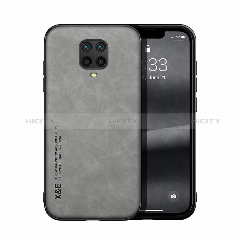 Coque Luxe Cuir Housse Etui DY1 pour Xiaomi Redmi Note 9 Pro Max Gris Plus