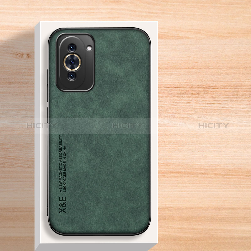 Coque Luxe Cuir Housse Etui DY2 pour Huawei Nova 10 Pro Vert Plus