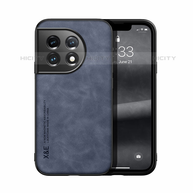 Coque Luxe Cuir Housse Etui DY2 pour OnePlus Ace 2 Pro 5G Bleu Plus