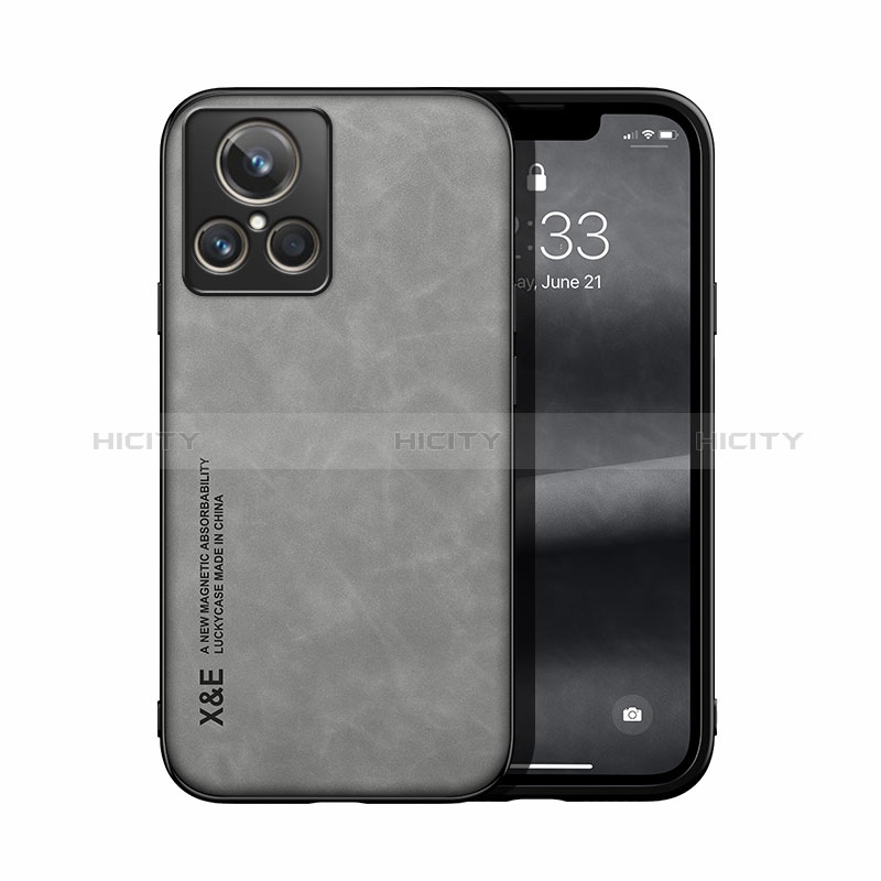 Coque Luxe Cuir Housse Etui DY2 pour Realme GT2 Master Explorer Gris Plus