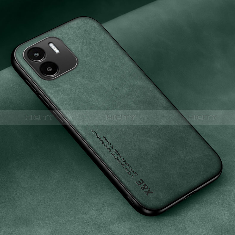 Coque Luxe Cuir Housse Etui DY2 pour Xiaomi Poco C50 Vert Plus