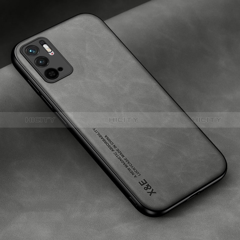 Coque Luxe Cuir Housse Etui DY2 pour Xiaomi Redmi Note 11 SE 5G Gris Plus