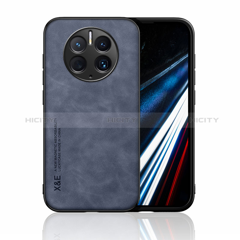 Coque Luxe Cuir Housse Etui DY3 pour Huawei Mate 50 Pro Bleu Plus