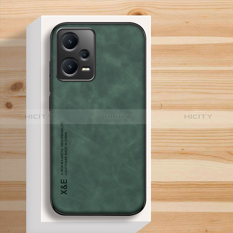 Coque Luxe Cuir Housse Etui DY3 pour Xiaomi Redmi Note 12 Pro 5G Vert Plus