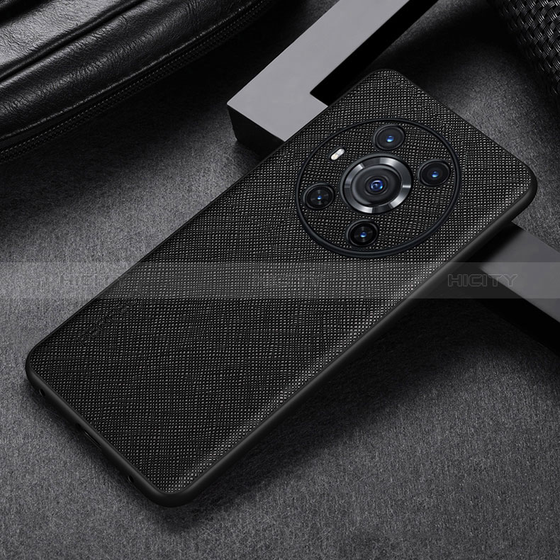 Coque Luxe Cuir Housse Etui GS1 pour Huawei Honor Magic3 5G Noir Plus