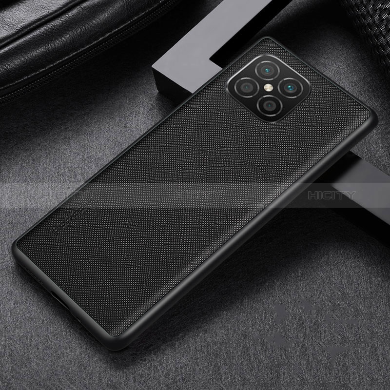 Coque Luxe Cuir Housse Etui GS1 pour Huawei Nova 8 SE 4G Noir Plus