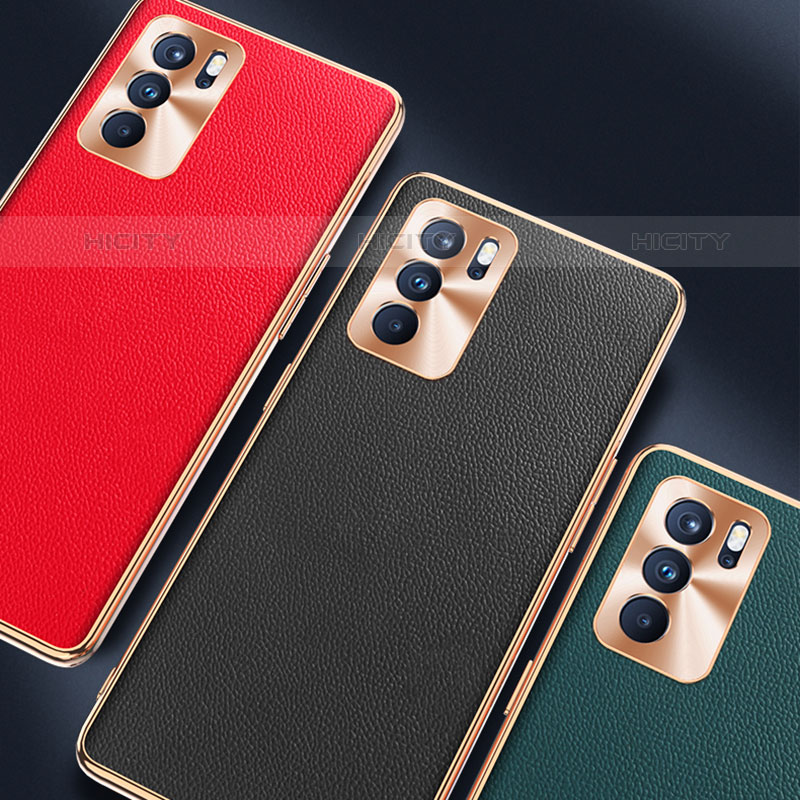 Coque Luxe Cuir Housse Etui GS1 pour Oppo Reno6 Pro 5G India Plus