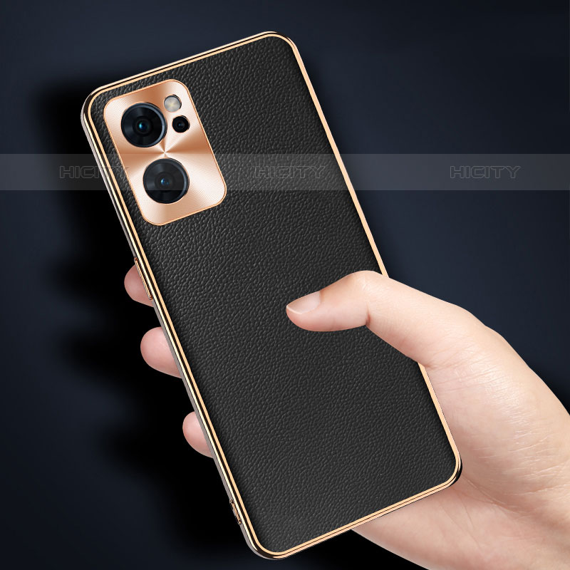 Coque Luxe Cuir Housse Etui GS1 pour Oppo Reno7 SE 5G Plus