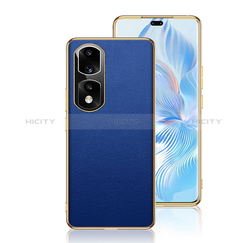 Coque Luxe Cuir Housse Etui GS2 pour Huawei Honor 90 Pro 5G Bleu Plus