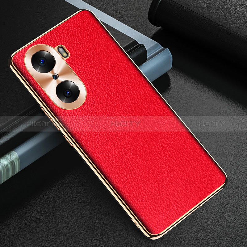 Coque Luxe Cuir Housse Etui GS3 pour Huawei Honor 60 Pro 5G Rouge Plus