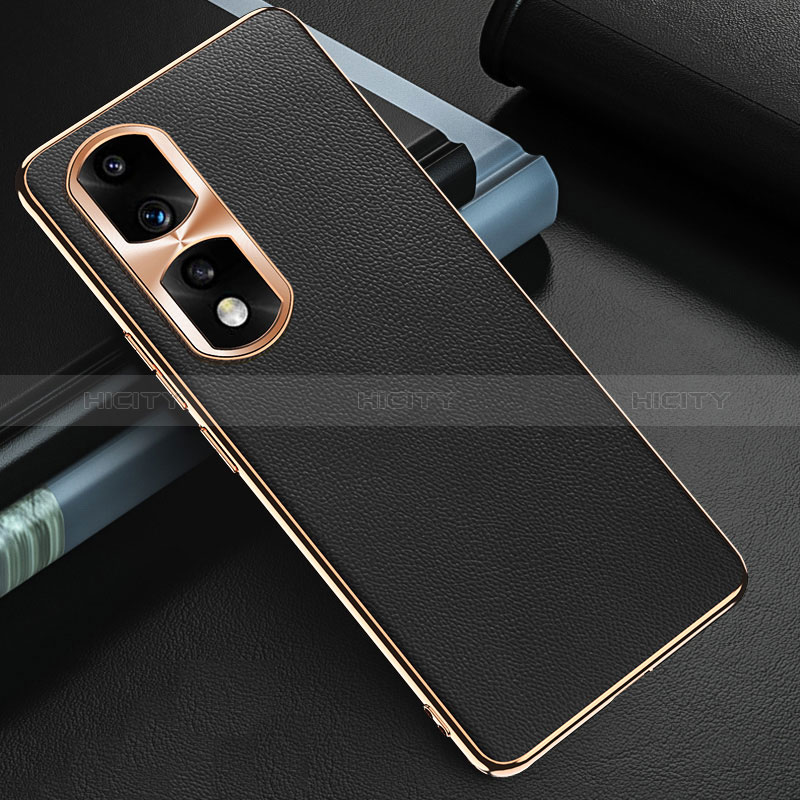 Coque Luxe Cuir Housse Etui GS3 pour Huawei Honor 90 Pro 5G Noir Plus