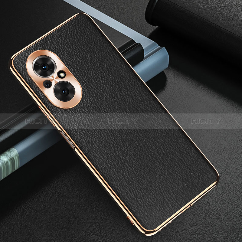 Coque Luxe Cuir Housse Etui GS3 pour Huawei Nova 9 SE Noir Plus