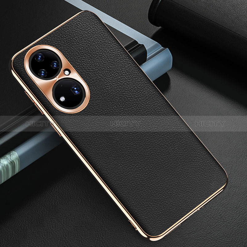 Coque Luxe Cuir Housse Etui GS3 pour Huawei P50e Plus