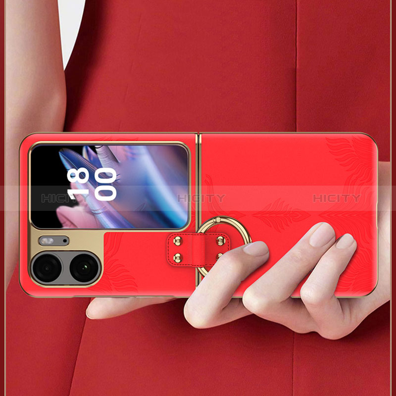 Coque Luxe Cuir Housse Etui GS4 pour Oppo Find N2 Flip 5G Plus