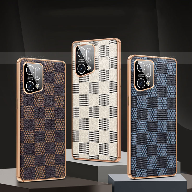 Coque Luxe Cuir Housse Etui JB1 pour Oppo Find X5 Pro 5G Plus