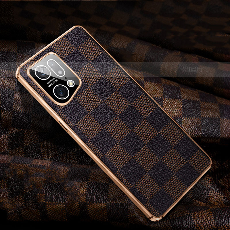 Coque Luxe Cuir Housse Etui JB1 pour Oppo Find X5 Pro 5G Plus