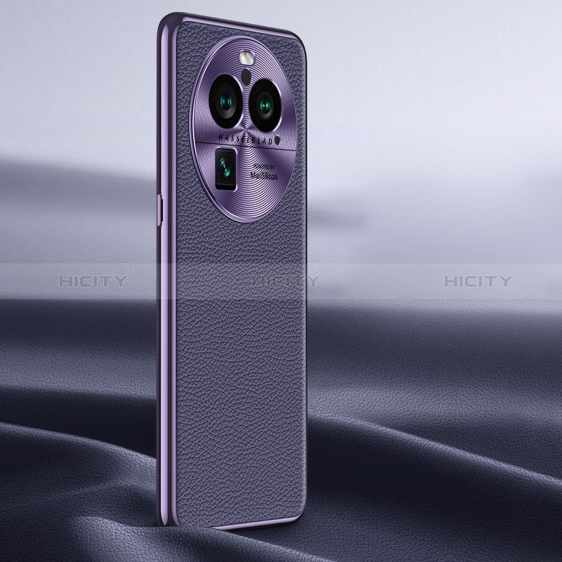 Coque Luxe Cuir Housse Etui JB1 pour Oppo Find X6 Pro 5G Violet Plus