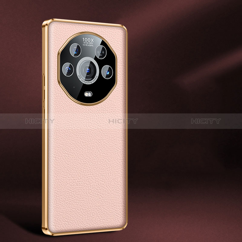 Coque Luxe Cuir Housse Etui JB2 pour Huawei Honor Magic3 Pro 5G Rose Plus