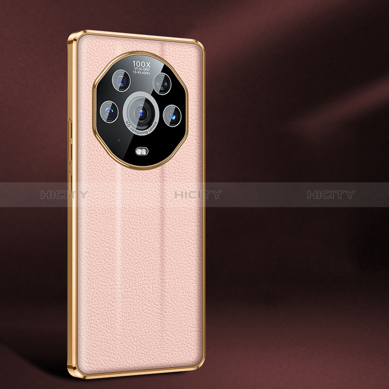 Coque Luxe Cuir Housse Etui JB2 pour Huawei Honor Magic3 Pro+ Plus 5G Rose Plus