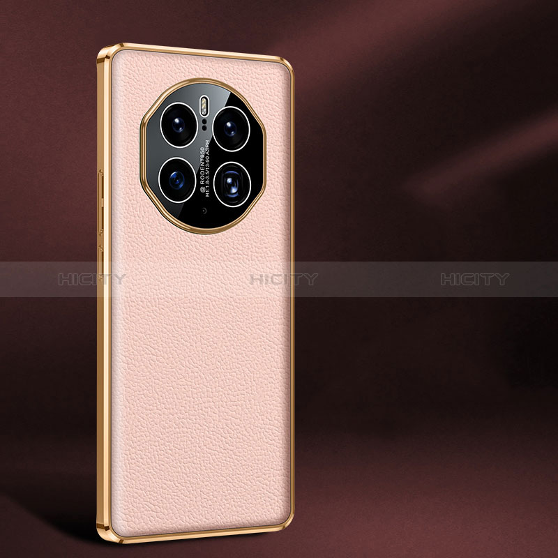 Coque Luxe Cuir Housse Etui JB2 pour Huawei Mate 50 Pro Rose Plus