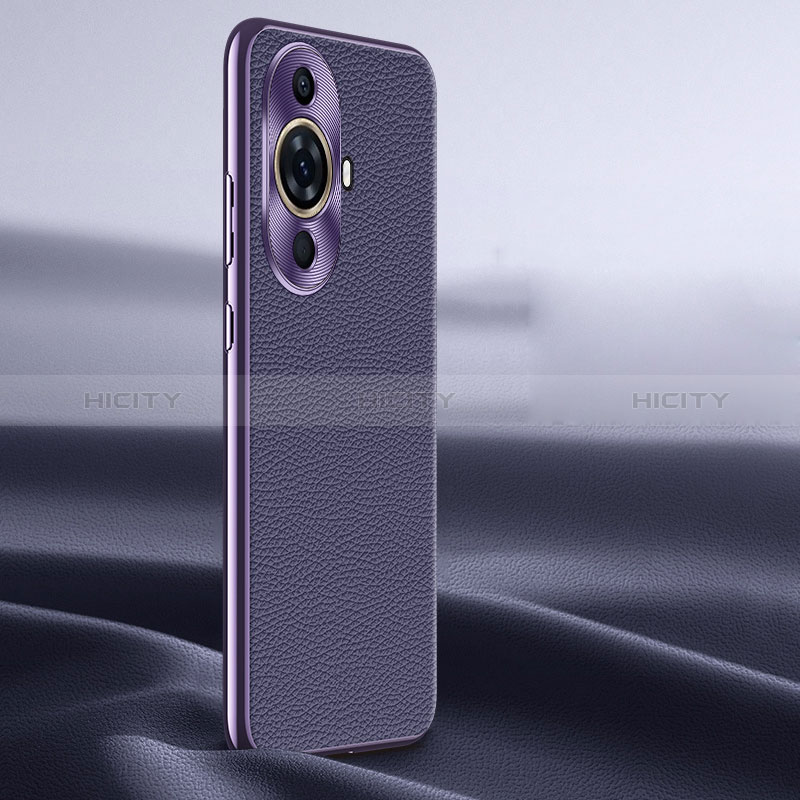 Coque Luxe Cuir Housse Etui JB2 pour Huawei Nova 11 Ultra Violet Plus