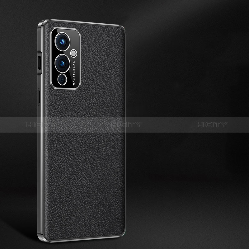 Coque Luxe Cuir Housse Etui JB2 pour OnePlus 9 5G Noir Plus