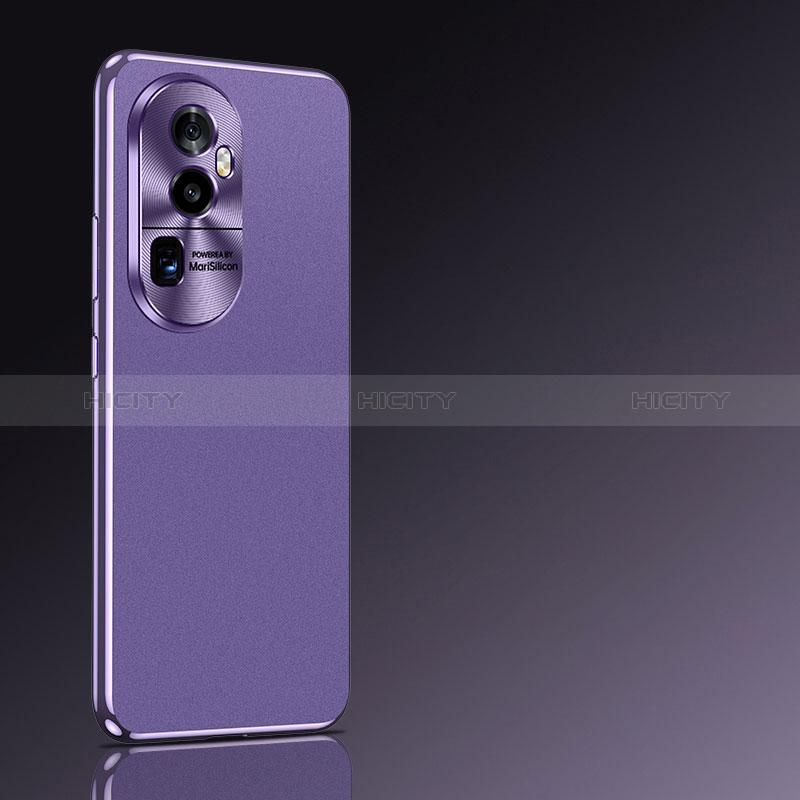 Coque Luxe Cuir Housse Etui JB2 pour Oppo Reno10 Pro+ Plus 5G Violet Plus