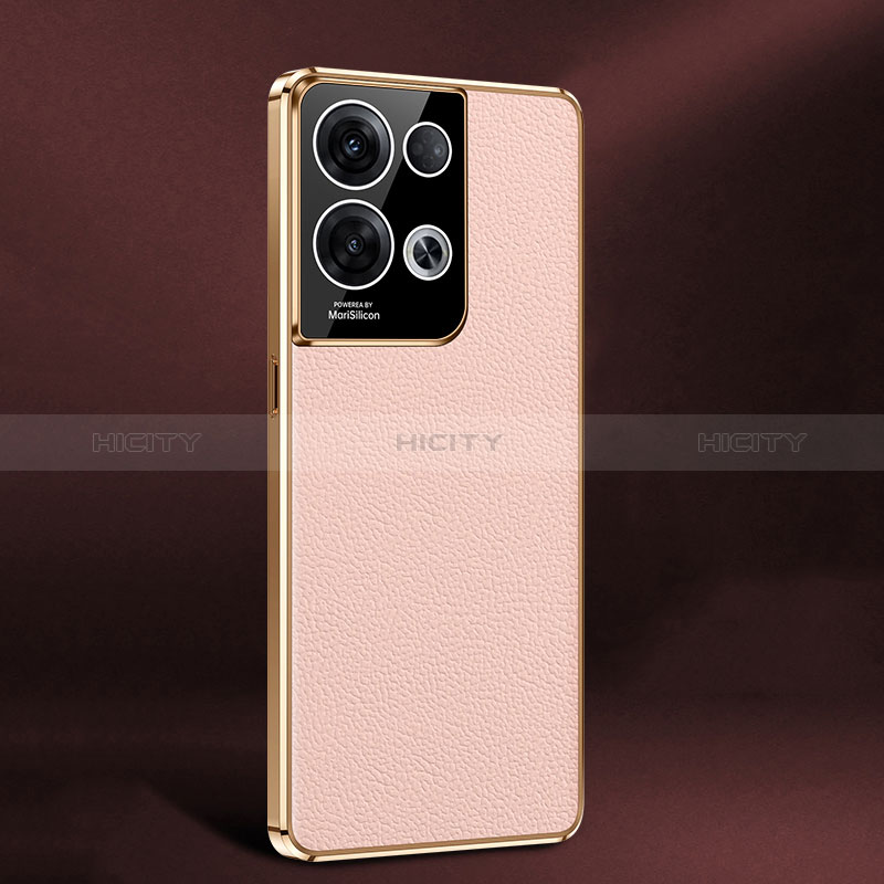 Coque Luxe Cuir Housse Etui JB2 pour Oppo Reno9 Pro+ Plus 5G Rose Plus