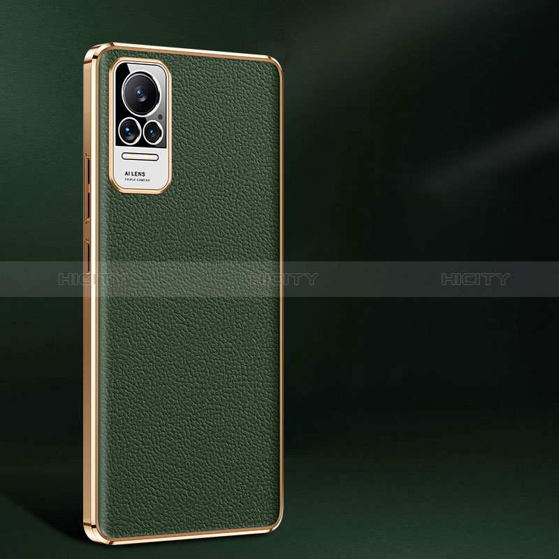 Coque Luxe Cuir Housse Etui JB2 pour Xiaomi Civi 5G Vert Plus