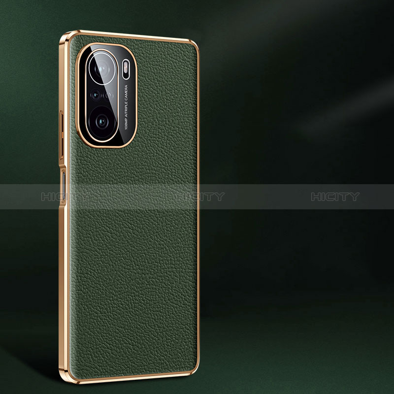 Coque Luxe Cuir Housse Etui JB2 pour Xiaomi Mi 11i 5G Vert Plus