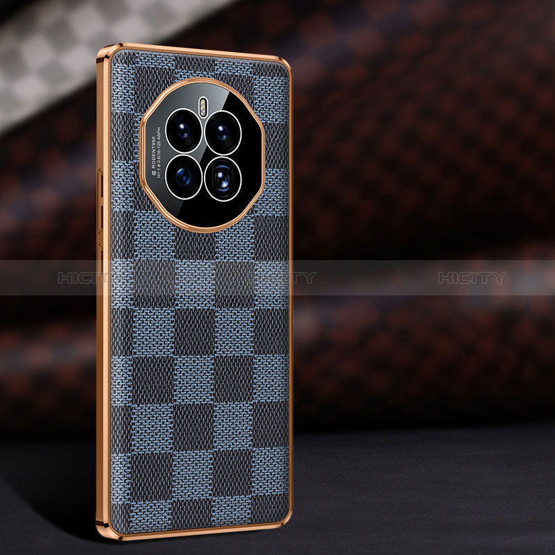 Coque Luxe Cuir Housse Etui JB4 pour Huawei Mate 50 Bleu Plus