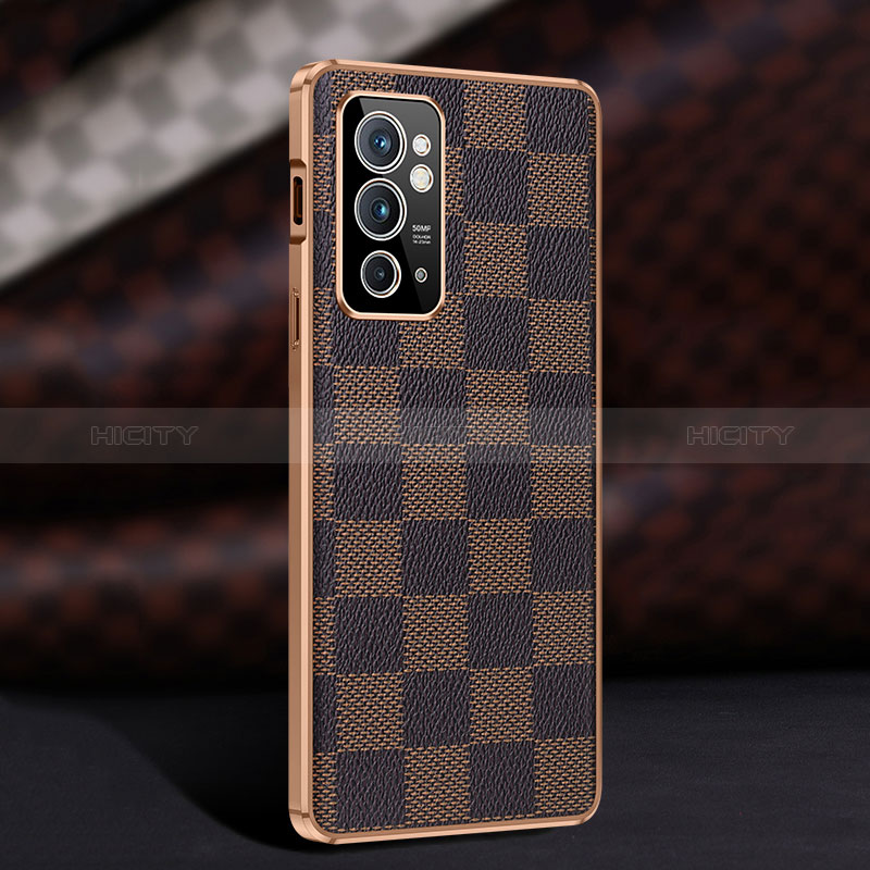 Coque Luxe Cuir Housse Etui JB4 pour OnePlus 9RT 5G Marron Plus